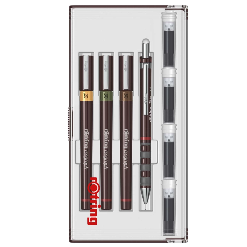 SET TIRALINEA RECARGABLE ROTRING ISOGRAPH0.2-0.3-0.5MMJUNIOR - 3
