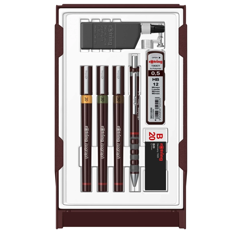 SET DE TIRALINEAS ISOGRAPH ROTRING COLLEGE (0.2-0.3- 0.5MM) - 3