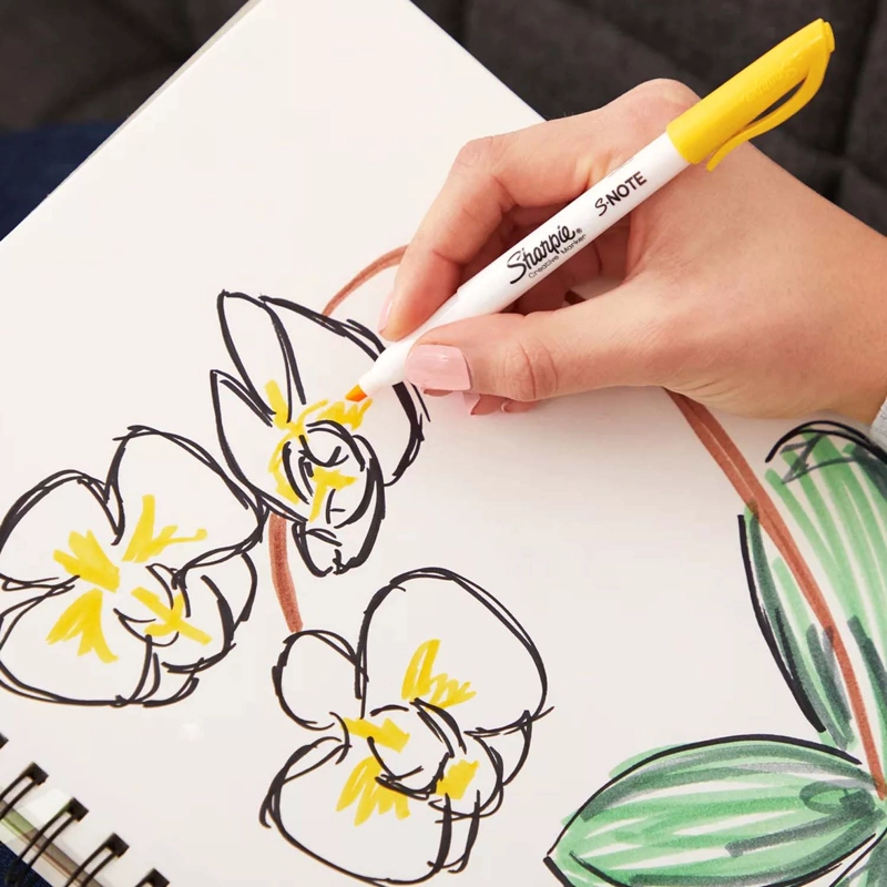 MARCADORES CREATIVOS SHARPIE ACRILICOS Y S-NOTE 10 COLORES - 4