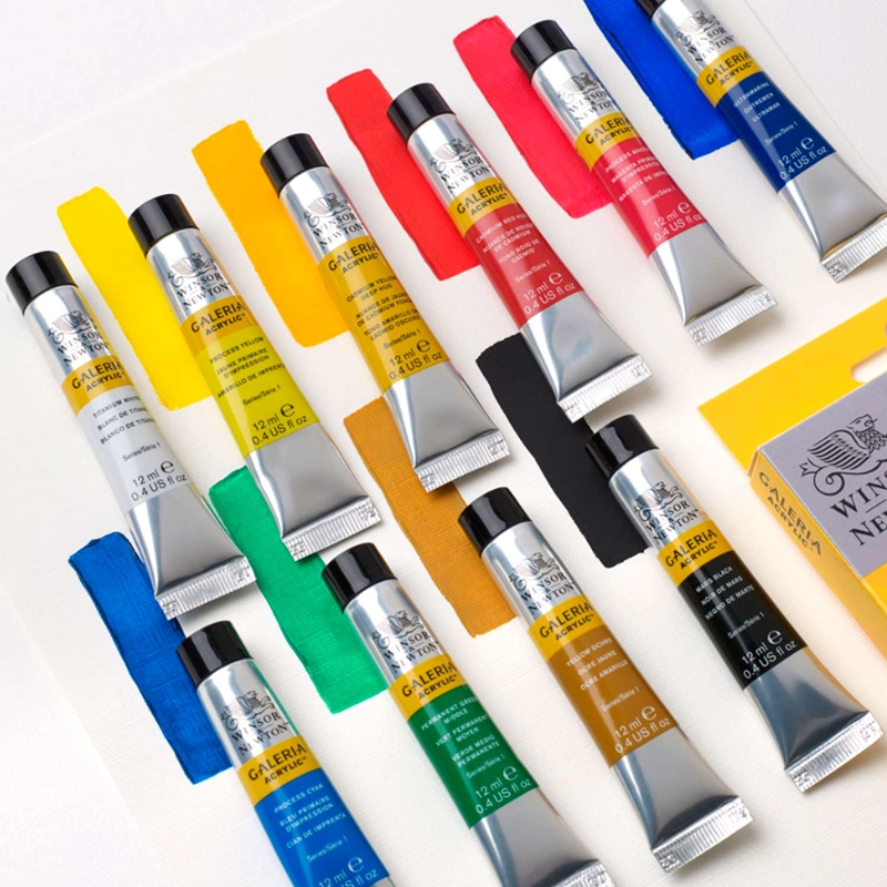 SET INICIAL ACRILICO GALERIA WINSOR & NEWTON 10X12ML - 2