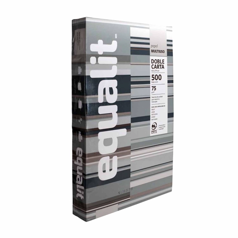 RESMA PAPEL MULTIPROPOSITO 75GR(500HJ) DOBLE CARTA 27.9X43CM - 1