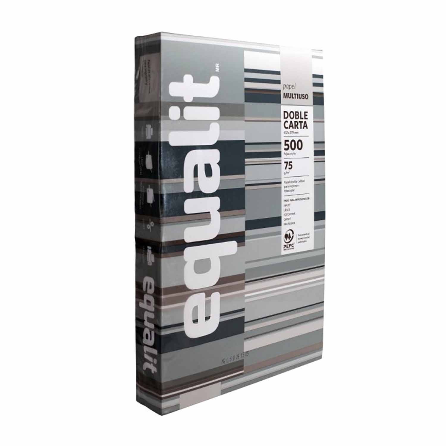 RESMA PAPEL MULTIPROPOSITO 75GR(500HJ) DOBLE CARTA 27.9X43CM - 1