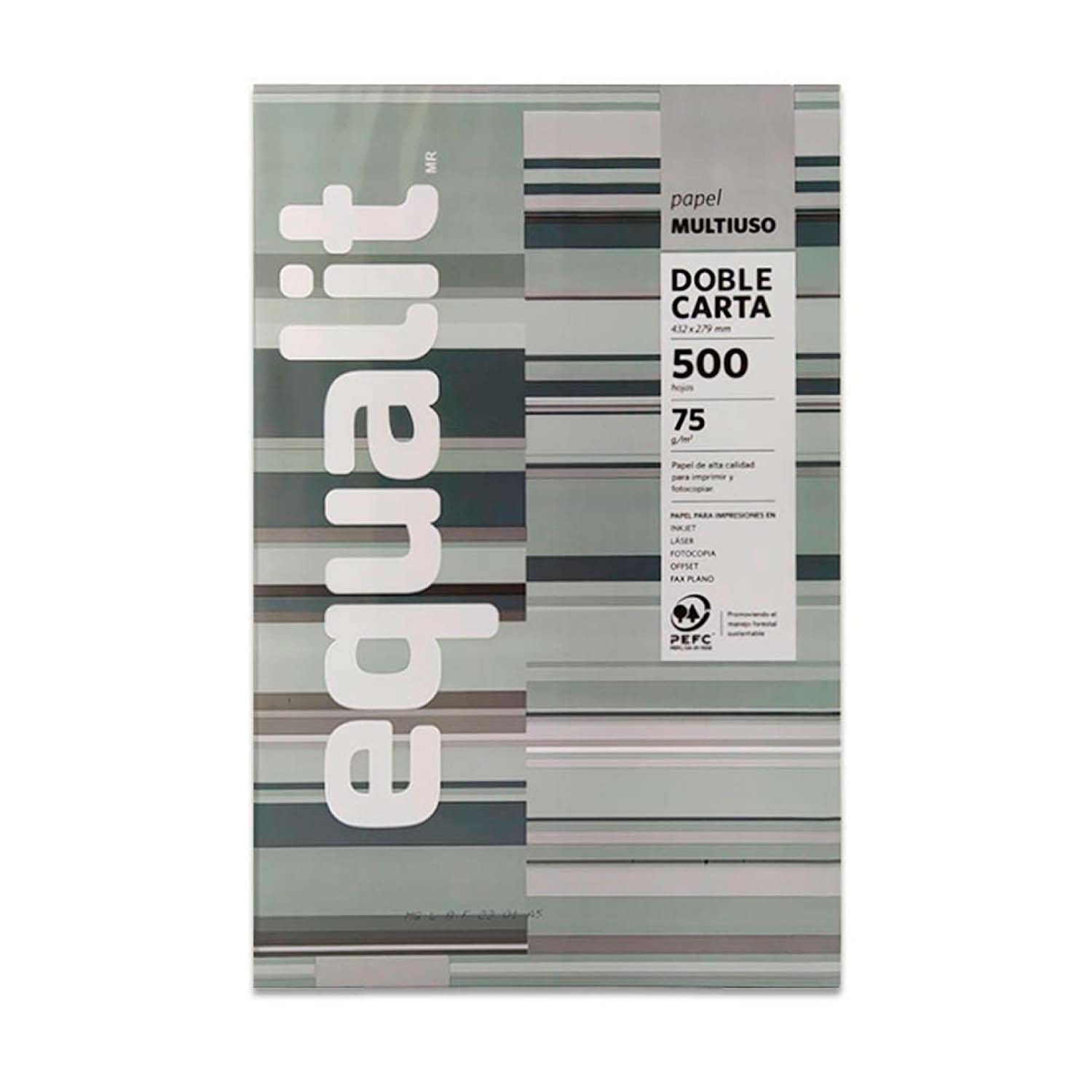 RESMA PAPEL MULTIPROPOSITO 75GR(500HJ) DOBLE CARTA 27.9X43CM - 2