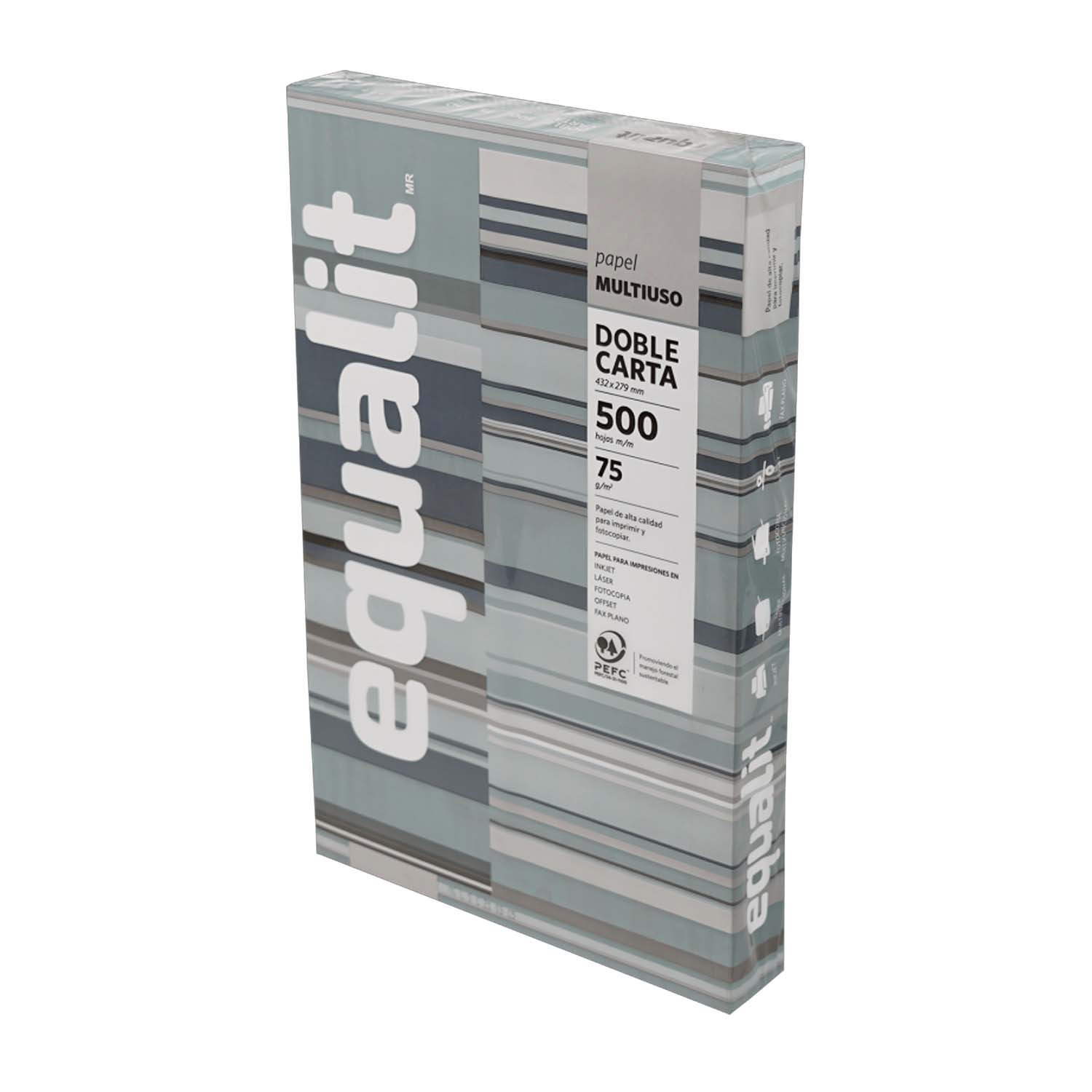 RESMA PAPEL MULTIPROPOSITO 75GR(500HJ) DOBLE CARTA 27.9X43CM - 3
