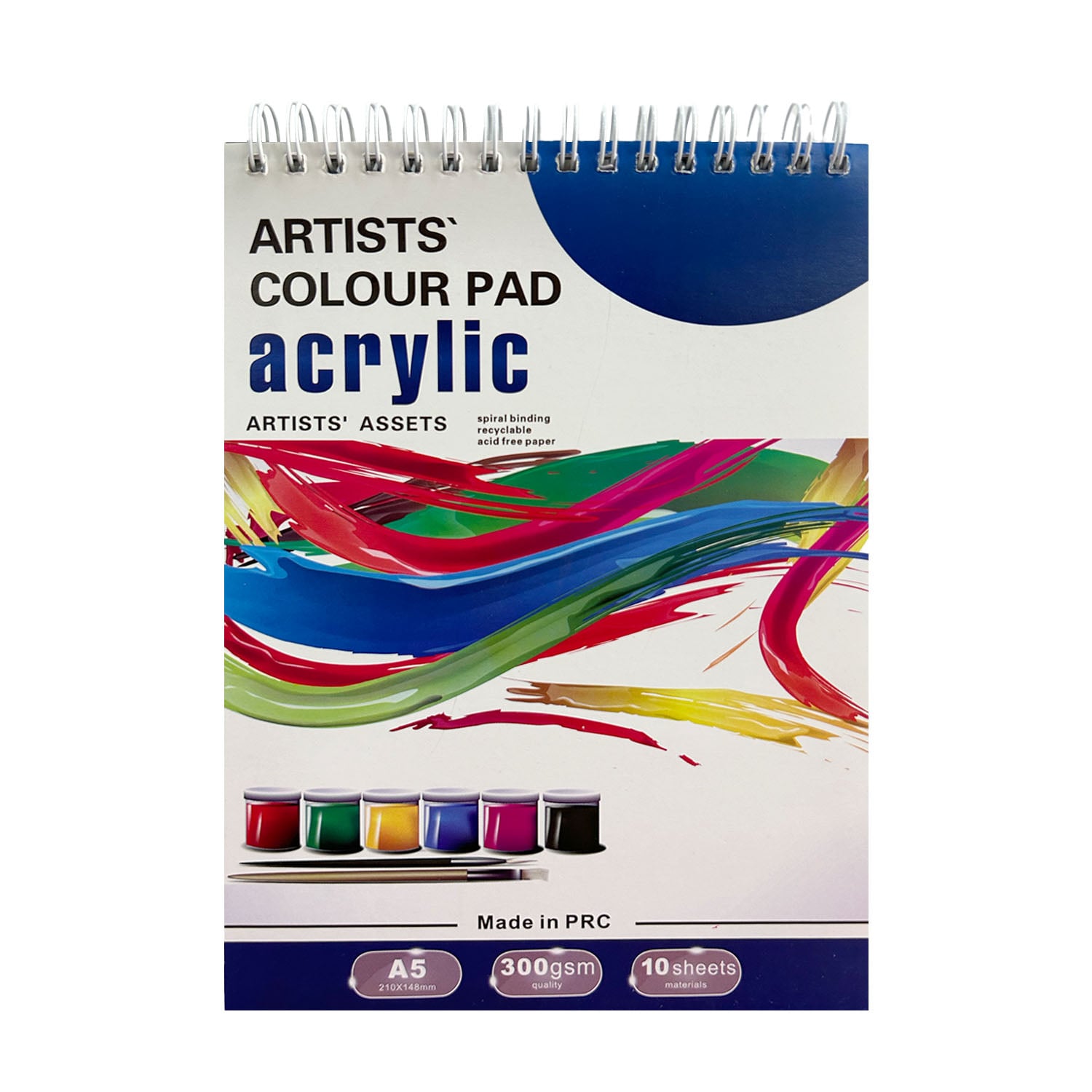 CROQUERA PARA ACRILICO PAPEL 300GR 10HJS A5(21X14.8CM) - 1