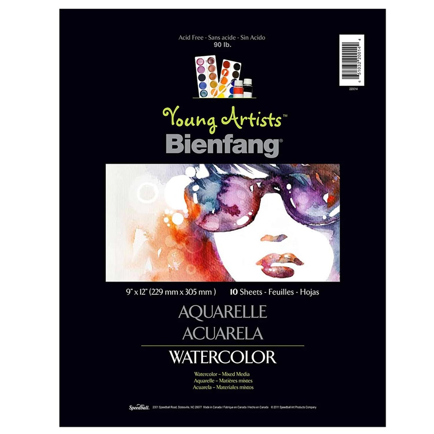 BLOCK BIENFANG PARA ACUARELA YOUNG ARTIST 22X30CM 10HJ 110GR - 1