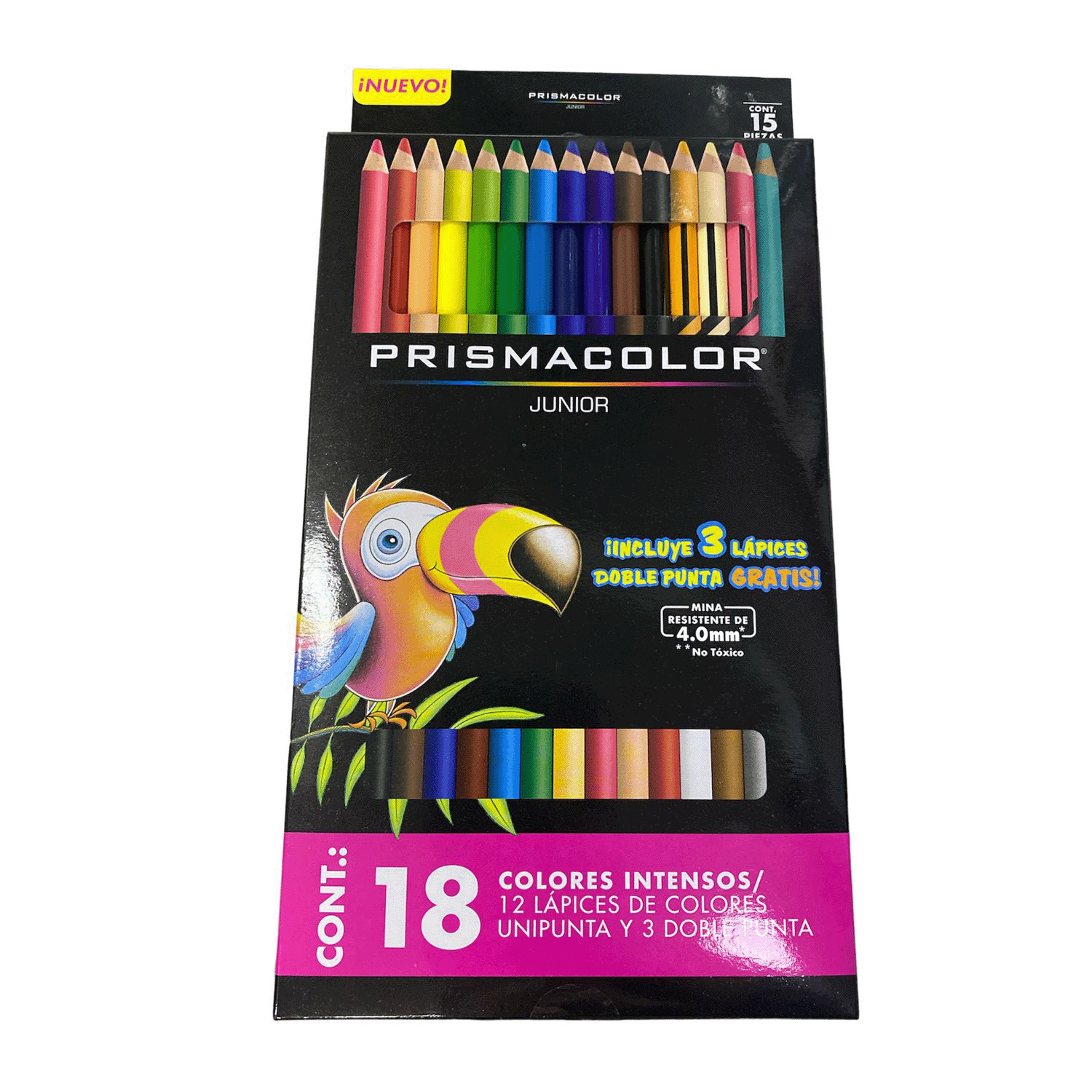 LAPICES PRISMACOLOR JUNIOR 18 COLORES 15PCS - 1