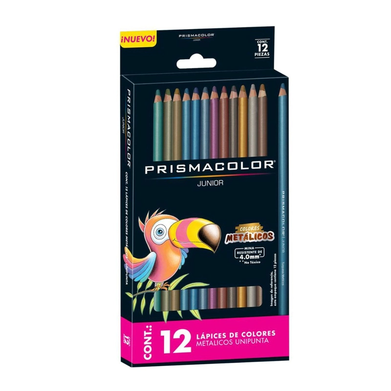 PRISMACOLOR JUNIOR 12 LAPICES DE COLORES METALICOS - 1