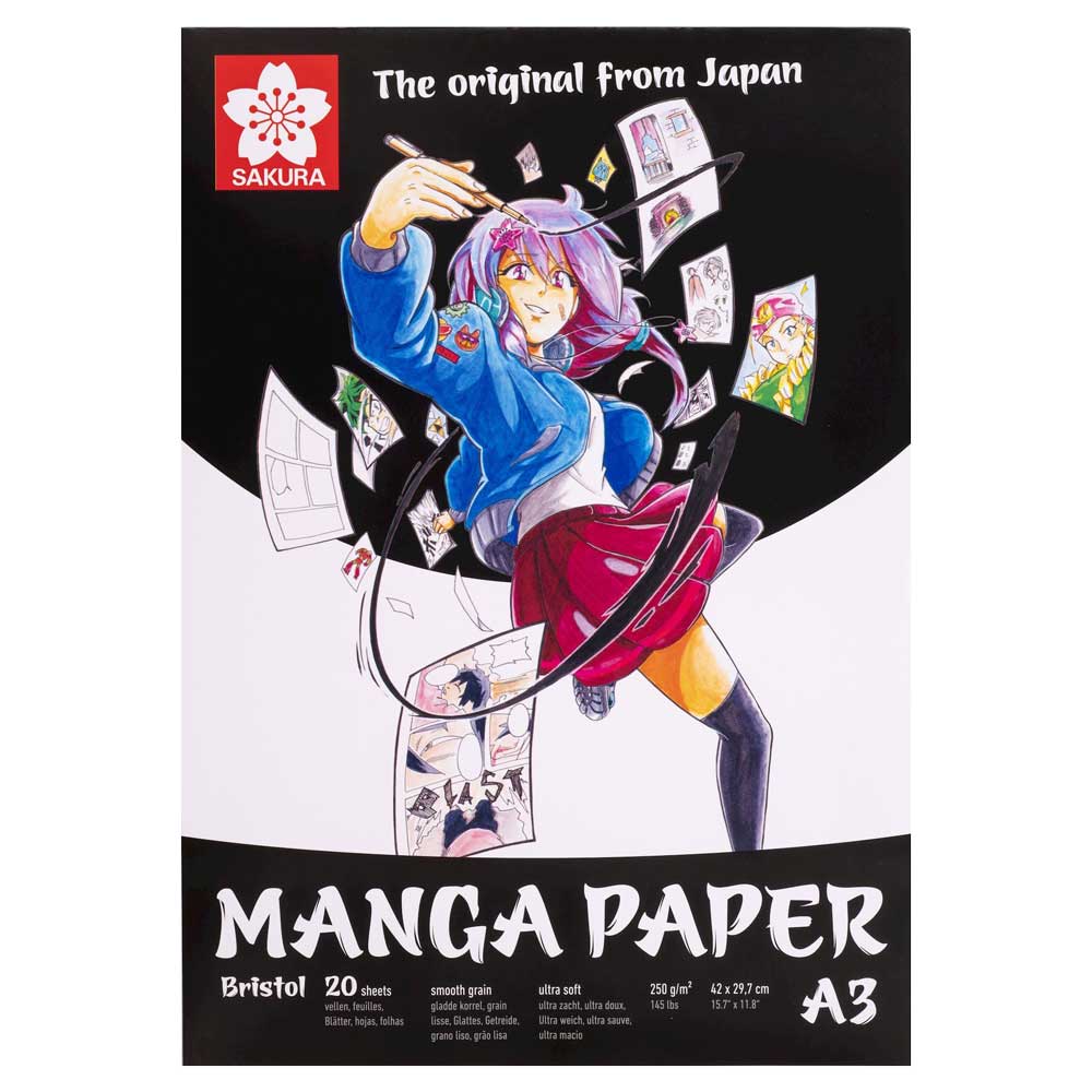 BLOCK SAKURA PAPEL BRISTOL A3 (29.7X42CM) 250GR - 20HJ - 1