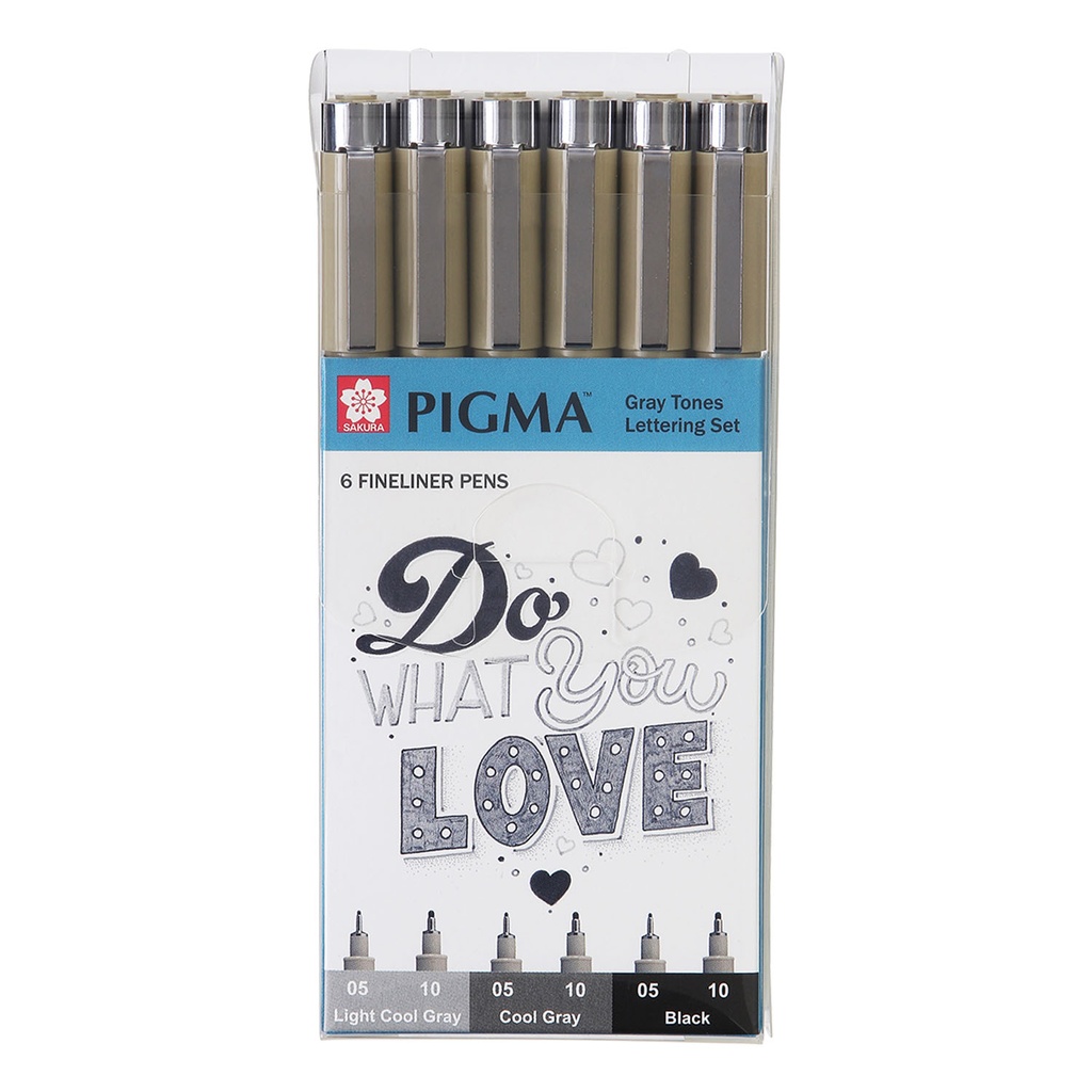 SET DE TIRALINEA PIGMA MICRON MONOTONO SAKURA 6UD - 1