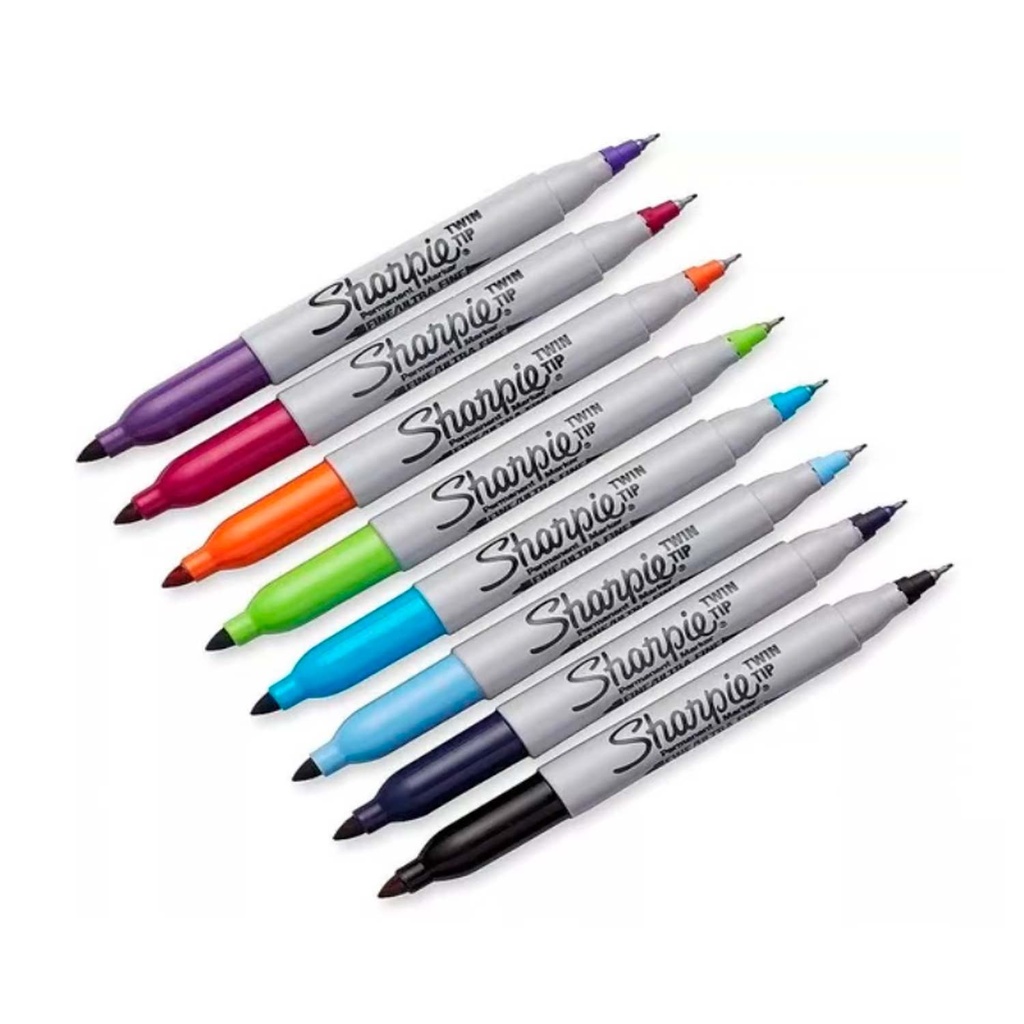 MARCADOR SHARPIE DOBLE PUNTA (SET 8 COLORES) - 3