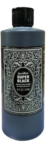 TINTA CHINA SUPER BLACK BOTELLA 473ML SPEEDBALL - 1