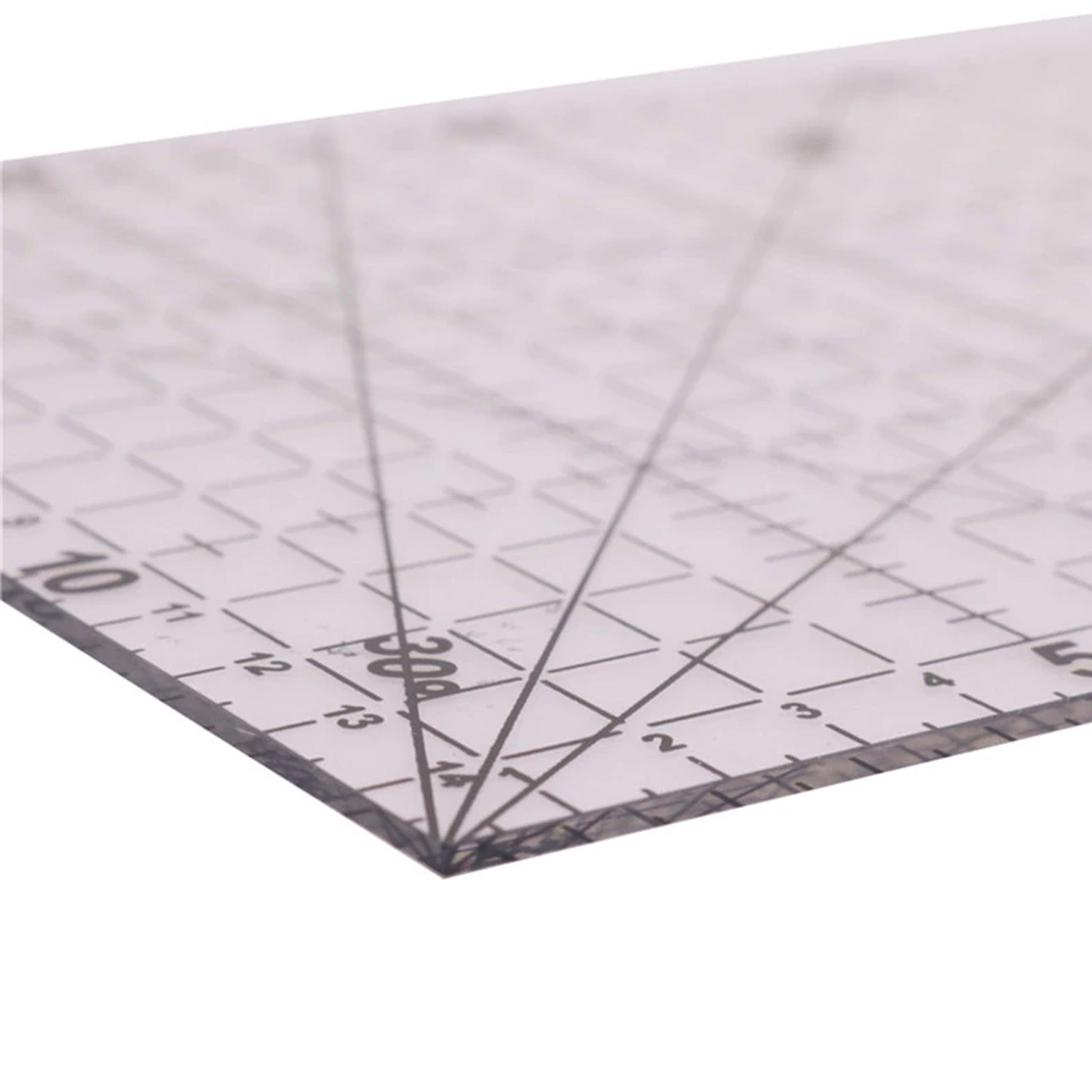REGLA PATCHWORK QUILTING 30X15CM CON ANGULOS 30-45-60 GRADOS - 3