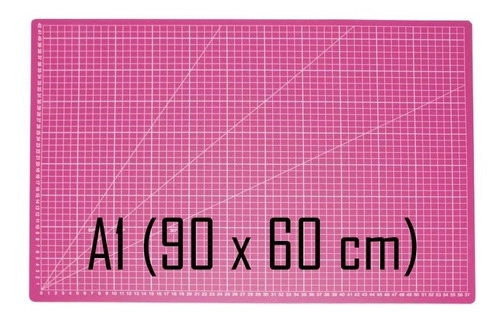 BASES DE CORTE CON ANGULOS  ROSADO 90X60CM - 2