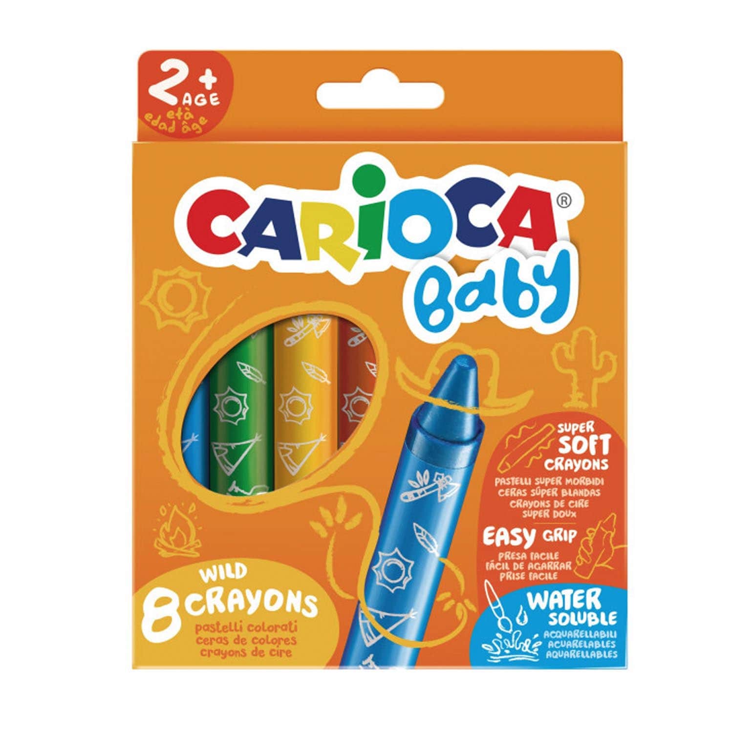 CRAYONES CARIOCA BABY 8 COLORES - 1