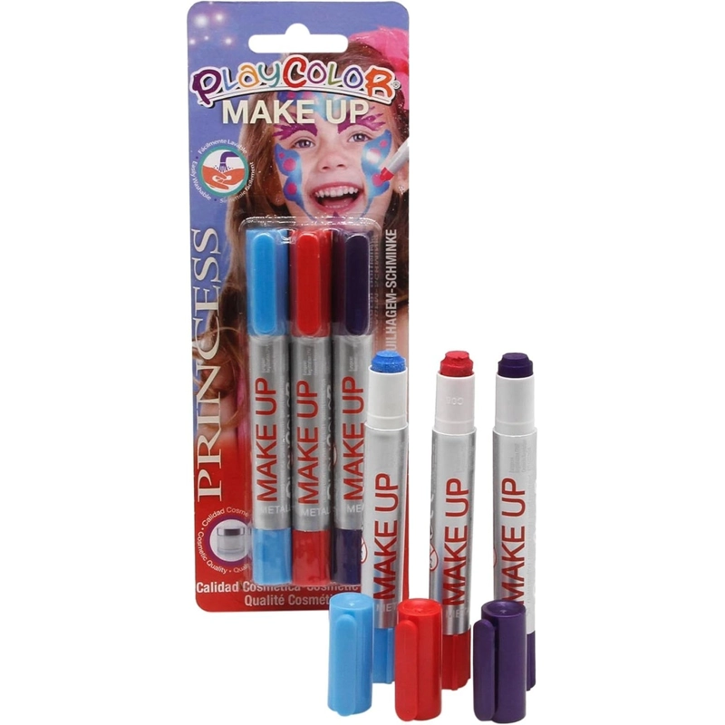 MAQUILLAJE TEMATICO PRINCESA INSTANT 3 COLORES - 1