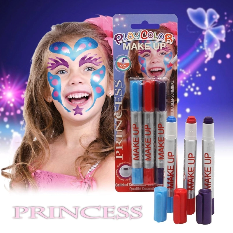 MAQUILLAJE TEMATICO PRINCESA INSTANT 3 COLORES - 2