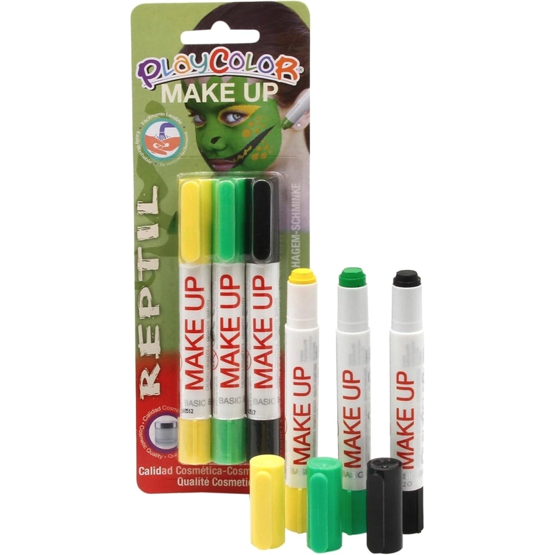 MAQUILLAJE TEMATICO REPTIL INSTANT 3 COLORES - 1