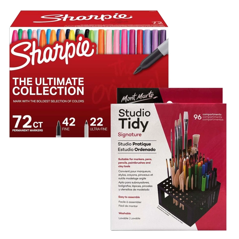 72 MARCADORES SHARPIE THE ULTIMATE COLLECTION+ORGANIZADOR - 1