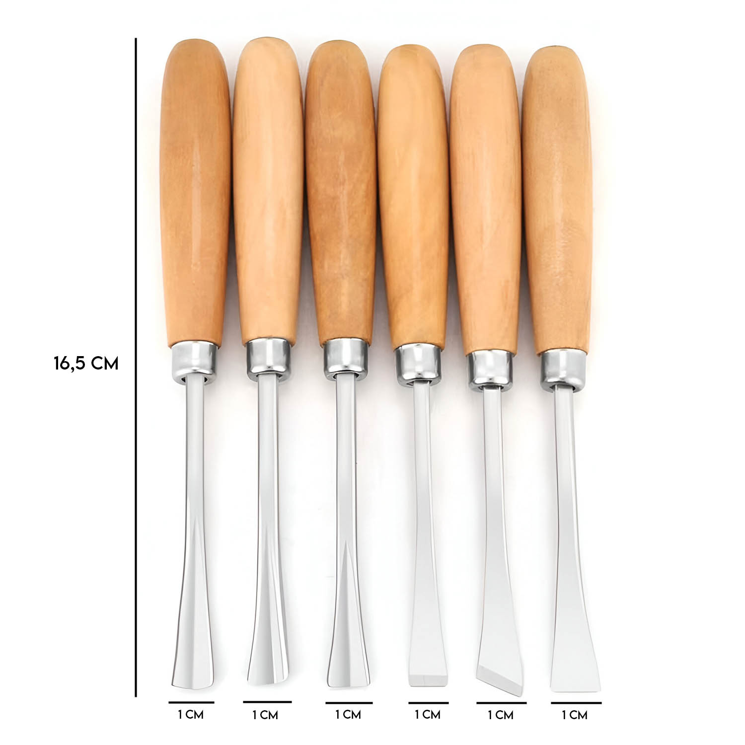 GUBIAS DE TALLADO RENART SET 6 PCS. PARA CARPINTERIA - 3