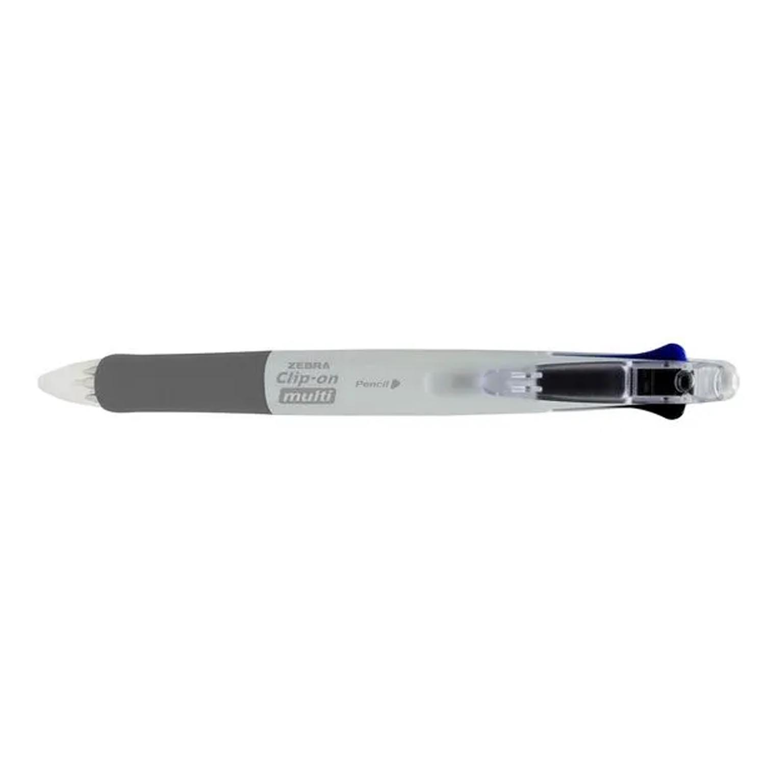 BOLIGRAFO CLIP ON ZEBRA 4 COLORES Y PORTAMINAS BLANCO - 2