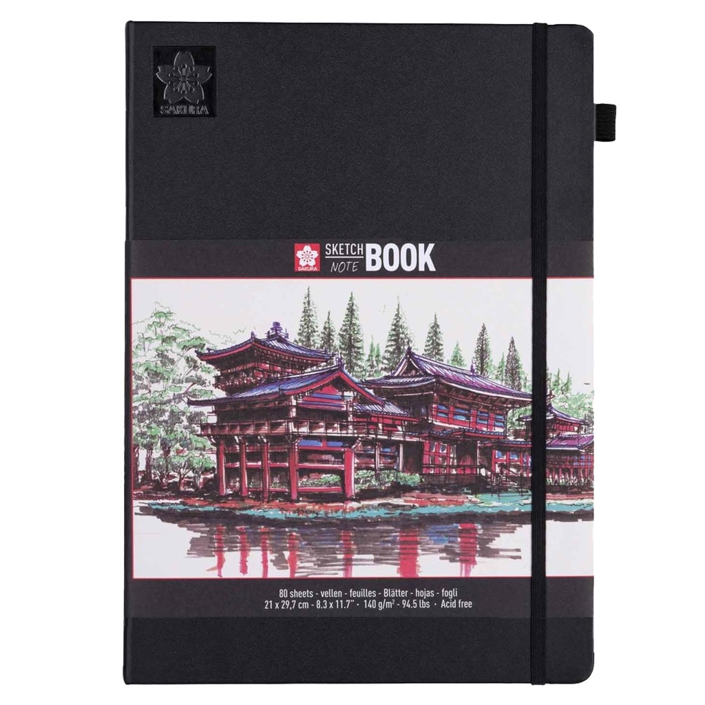 KIT SKETCHBOOK 21X30CM+SET DE 6 TIRALINEAS 0.5 COLORES FRIOS - 2