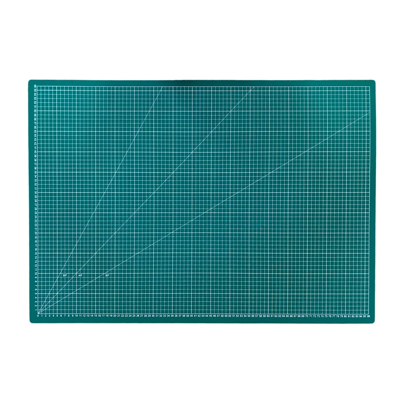 BASES DE CORTE CON ANGULOS VERDE 90X60CM - 1