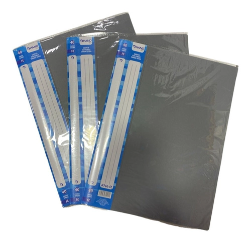CARPETA CON 40 FUNDAS TRANSPARENTES (OFICIO) - 1