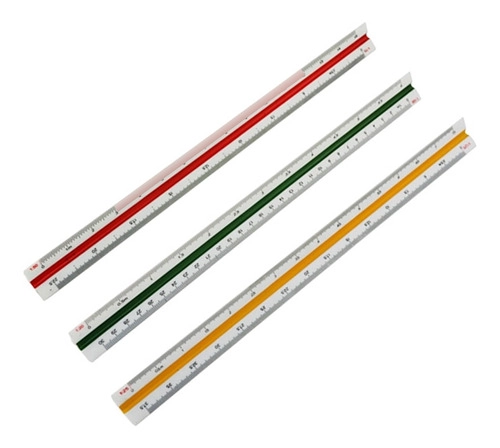 ESCALIMETRO PLASTICO 30CM  6 ESCALAS - 2