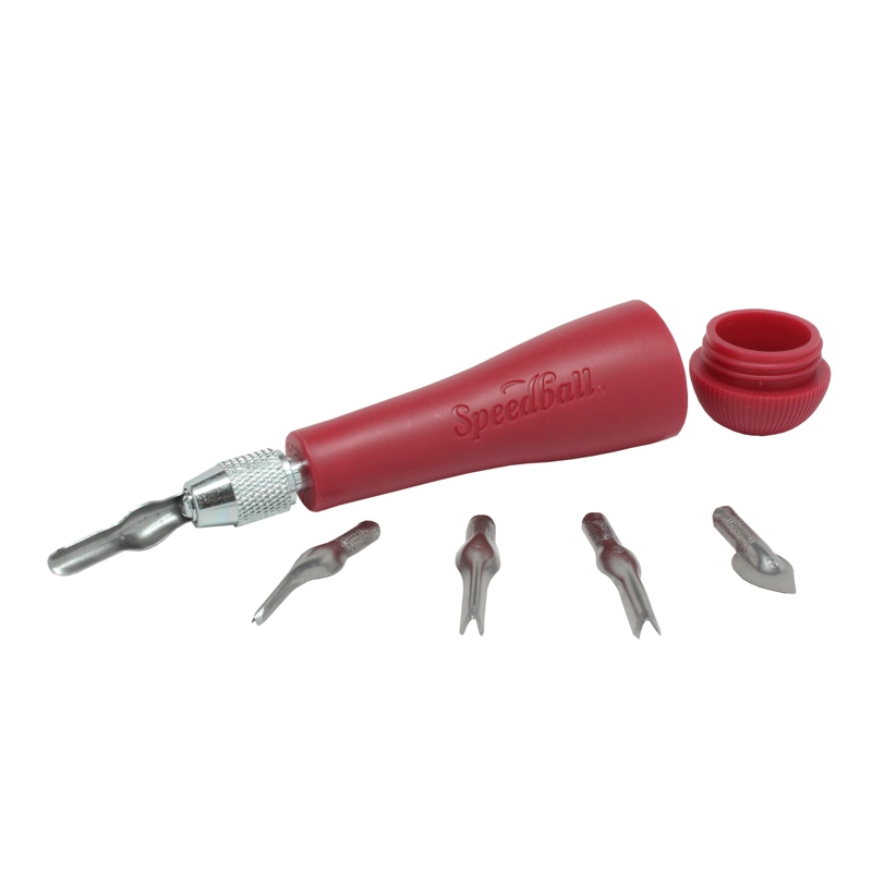 SET #1 DE 5 GUBIAS PARA LINOLEOS SPEEDBALL EN BLISTER - 2