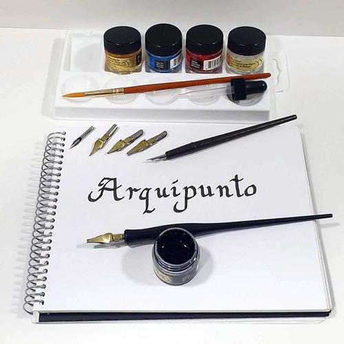 KIT DELUXE DE PLUMILLAS Y TINTAS SPEEDBALL - 1