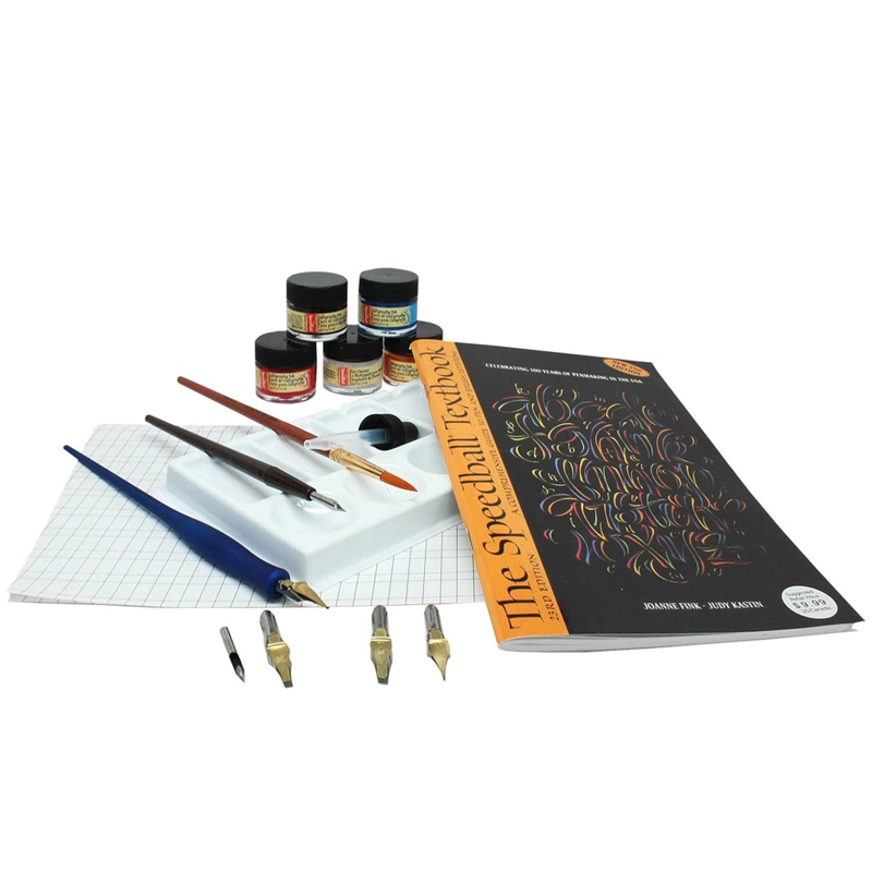 KIT DELUXE DE PLUMILLAS Y TINTAS SPEEDBALL - 3