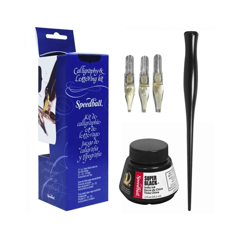 KIT BASICO DE CALIGRAFIA & LETTERING SPEEDBALL - 1