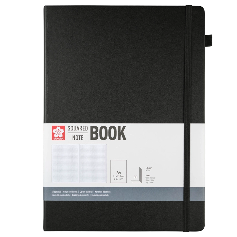 LIBRETA SAKURA HOJA CREMA CON LINEAS 21X30CM - 1