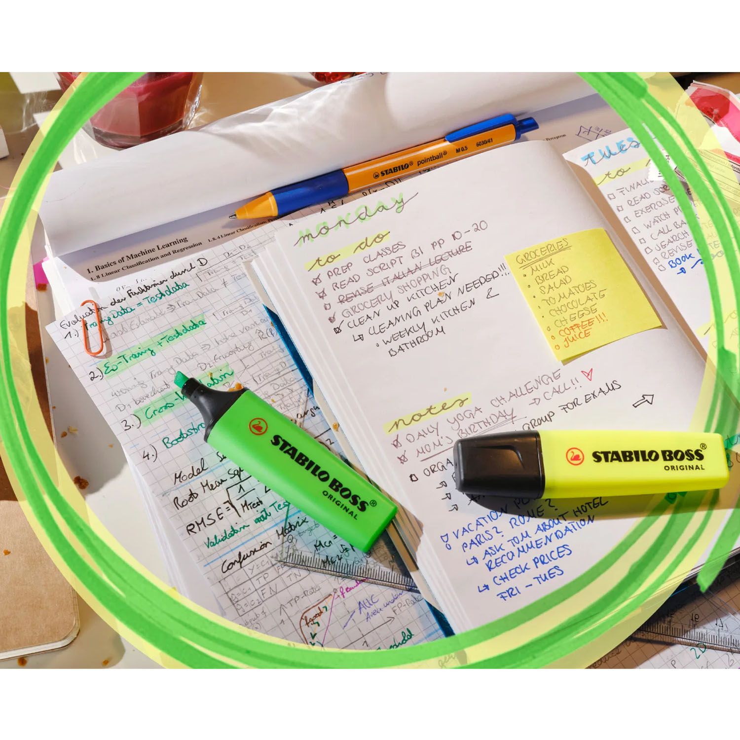 SET DESTACADORES STABILO BOSS FLUOR 4 UDS. - 3