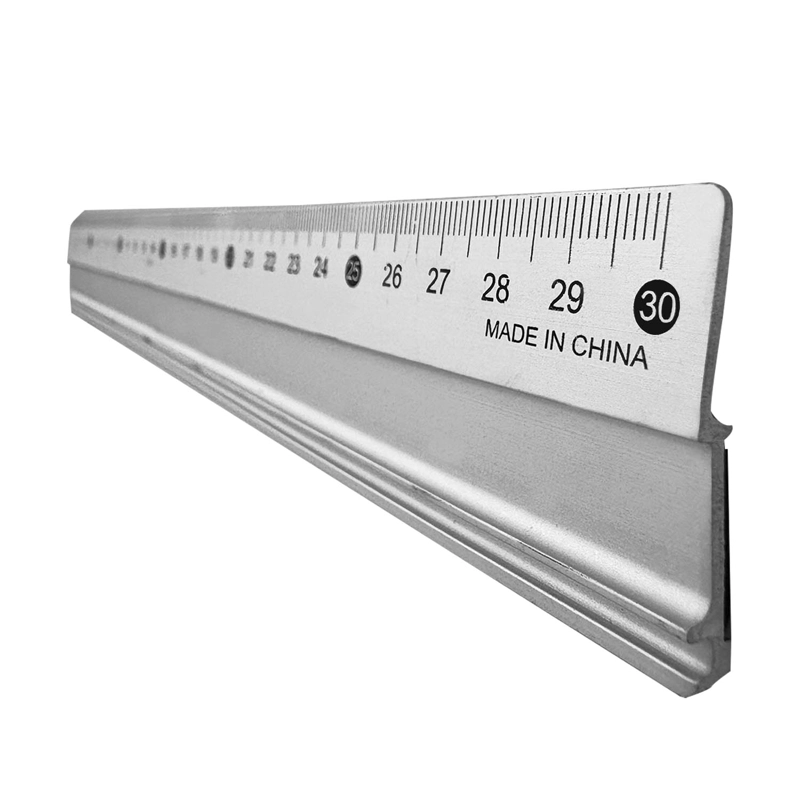 REGLA ALUMINIO RENART PERFIL DE CORTE Y ANTIDESLIZANTE 30CM - 2