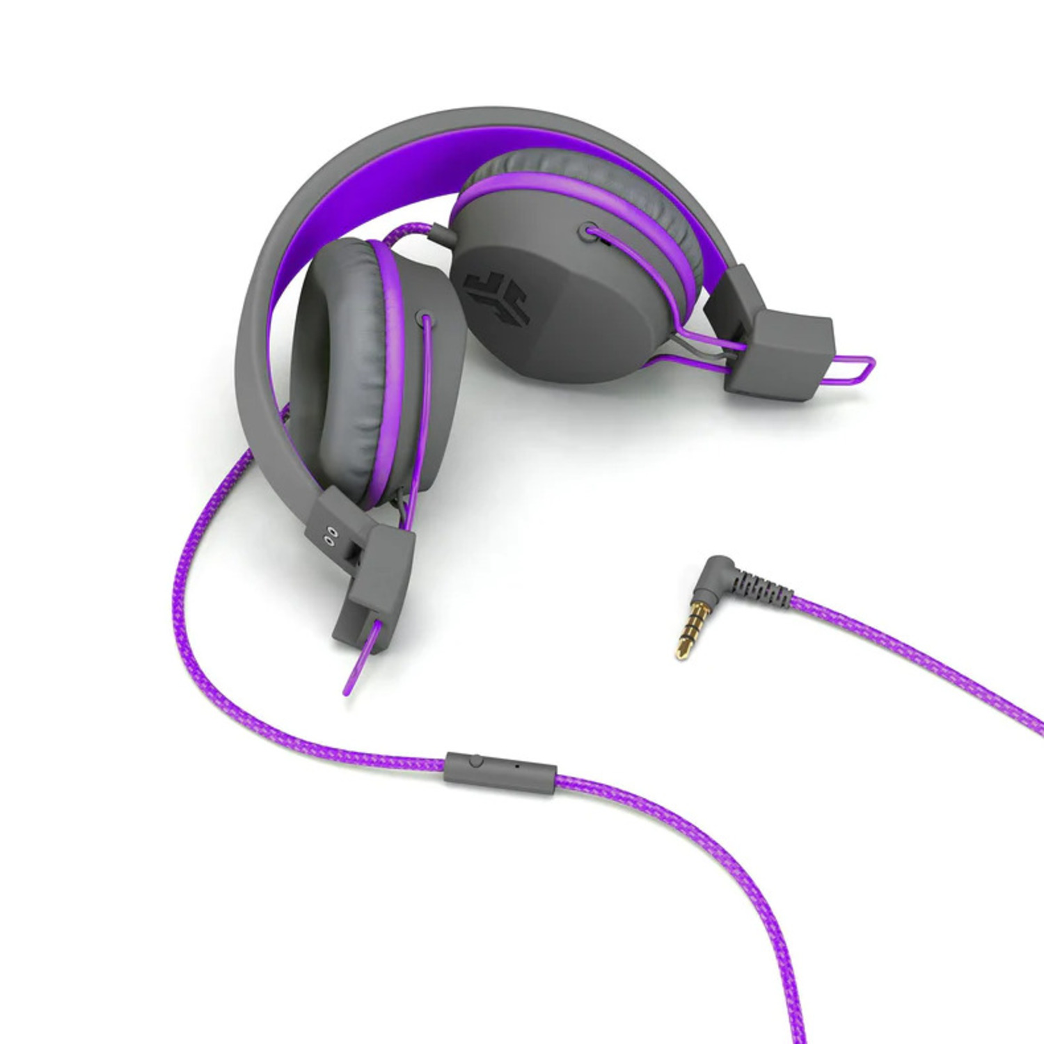 Cuffie JLab JBuddies Studio On-ear Pieghevoli Per Bambini &ndash; Cablate, Blu/grigio
