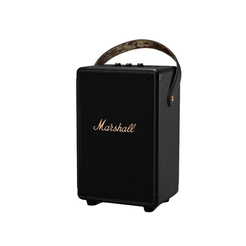 PARLANTE BLUETOOTH MARSHALL PORTATIL TUFTON BLACK AND BRASS - 1