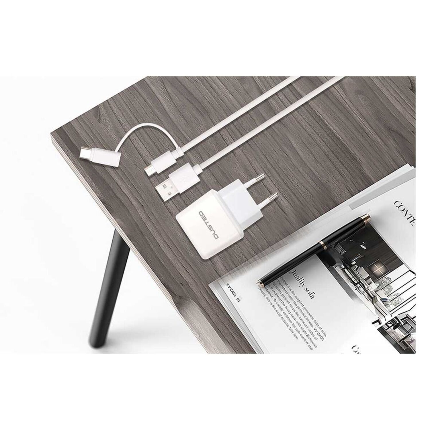 CARGADOR 12W Y CABLE 2 EN 1 DUSTED - 4