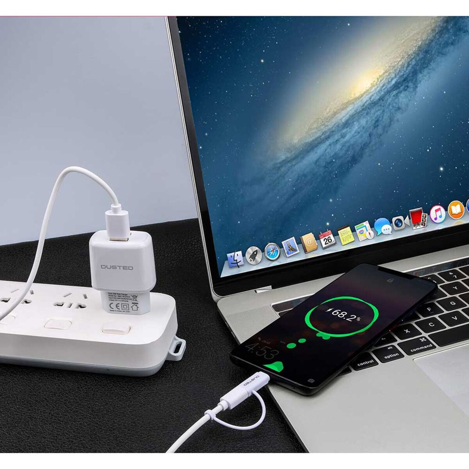 CARGADOR 12W Y CABLE 2 EN 1 DUSTED - 5