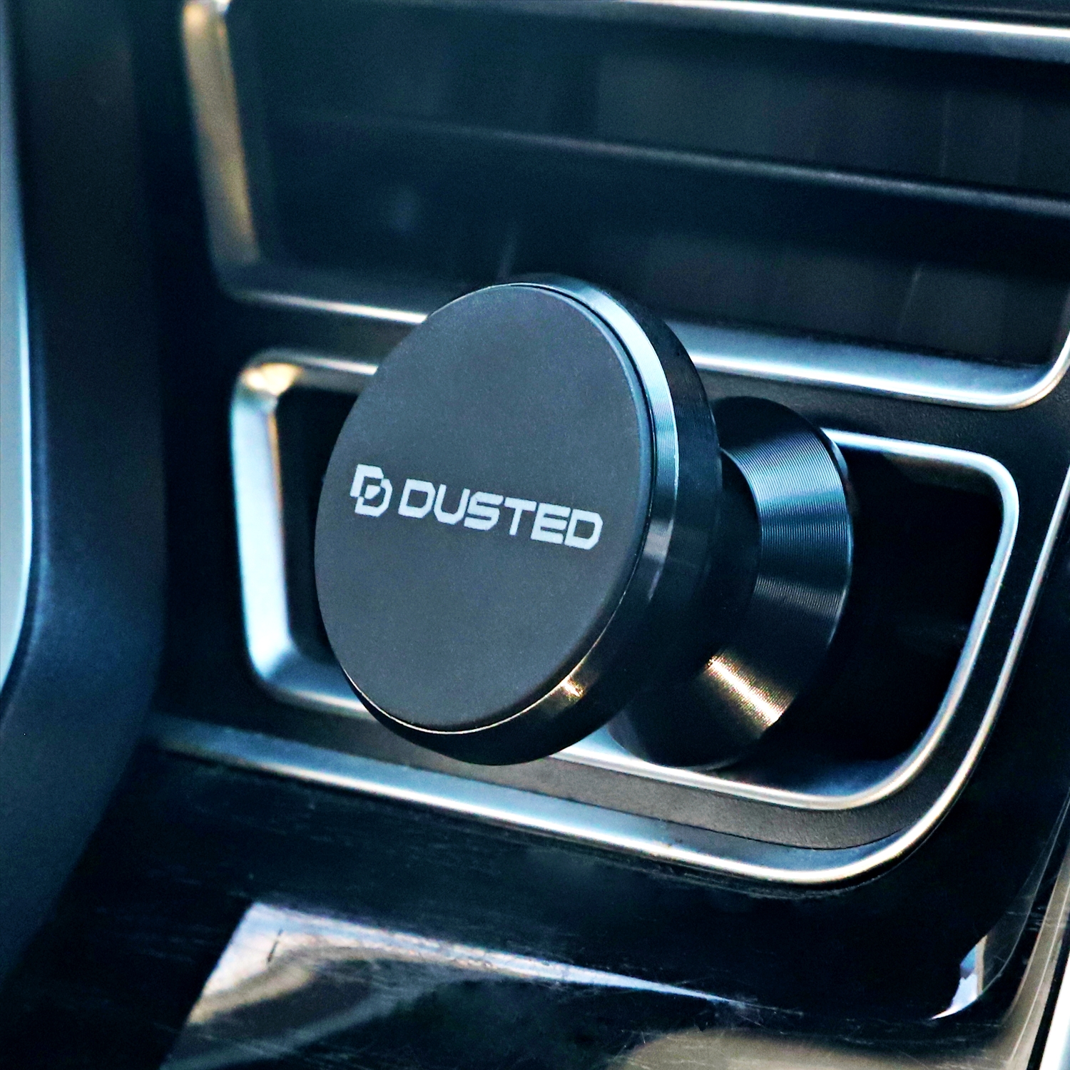 SOPORTE MAGNÉTICO DUSTED PREMIUM SMARTPHONE PARA AUTO NEGRO - 5