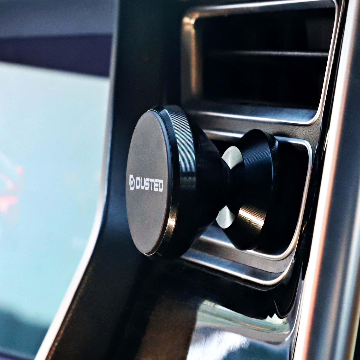 SOPORTE MAGNÉTICO DUSTED PREMIUM SMARTPHONE PARA AUTO NEGRO - 7