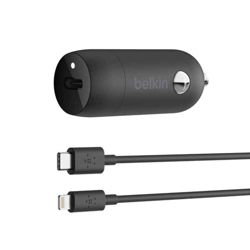 CARGADOR PARA AUTO USB-C DE 20W CON CABLE LIGHTNING A USB-C - 3