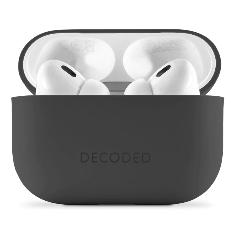 FUNDA DECODED SILICONA AIRPODS PRO 2ª Y 1ª GEN NEGRO - 1
