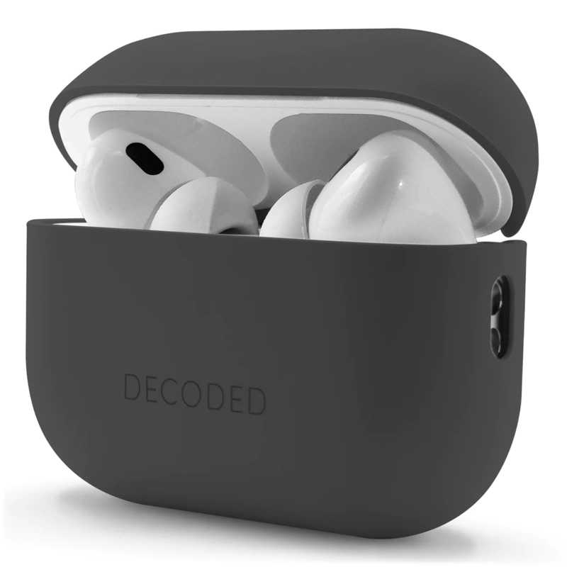 FUNDA DECODED SILICONA AIRPODS PRO 2ª Y 1ª GEN NEGRO - 2