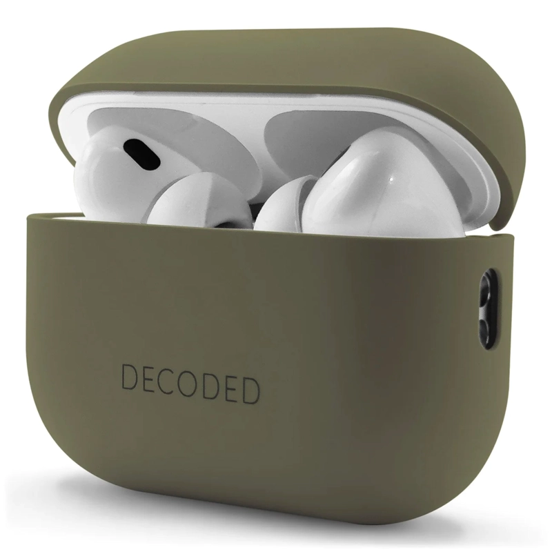 FUNDA DECODED SILICONA AIRPODS PRO 2ª Y 1ª GEN OLIVO - 2