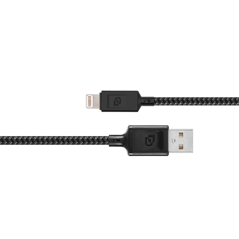 CABLE LIGHTNING MFI A USB-A 1.2 MT RUGGED DUSTED NEGRO - 2