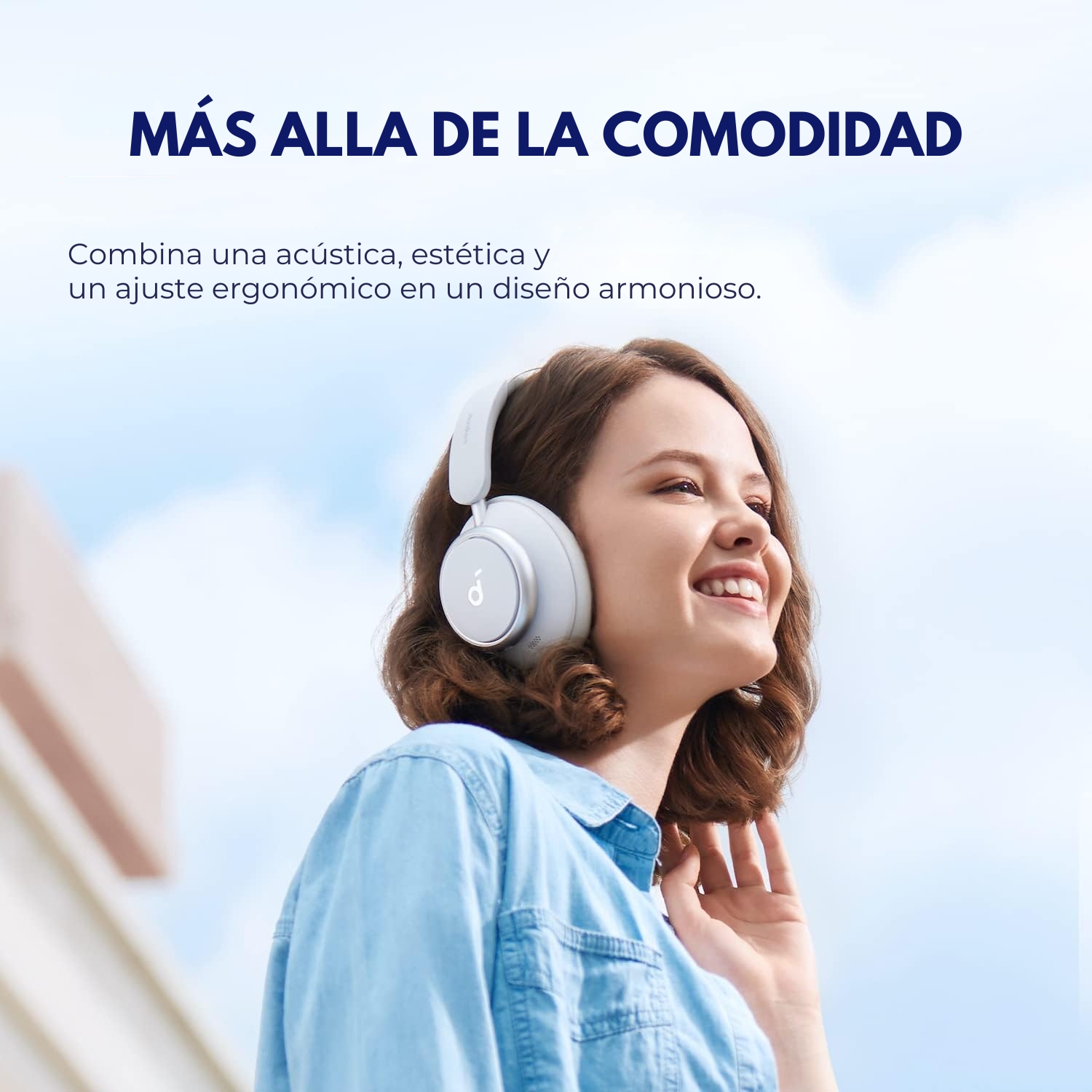 AUDÍFONOS SOUNDCORE HEADSET NOISE CANCELLING SPACE Q45 BLANCO - 6