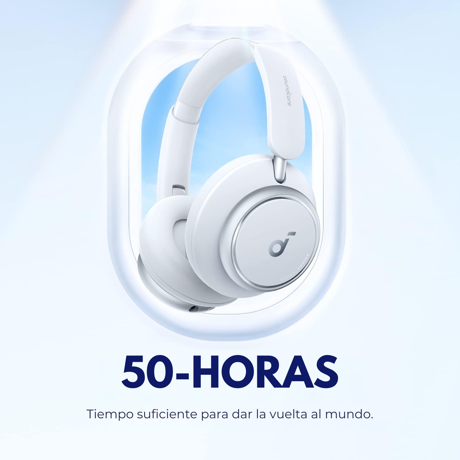 AUDÍFONOS SOUNDCORE HEADSET NOISE CANCELLING SPACE Q45 BLANCO - 7
