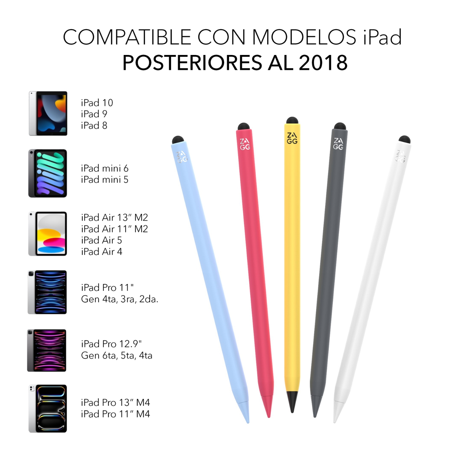LÁPIZ PRO ZAGG STYLUS 2 PARA IPAD AMARILLO CON CARGA INALÁMBRICA - 4